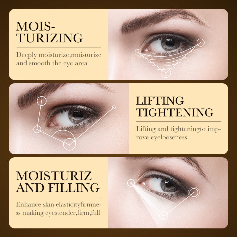 All-english ZOZU24K Gold Hyaluronic Acid Anti-Wrinkle Multi-Effect Eye Cream for Eye Care