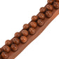 Sandalwood and rosewood beads roll the tendons, each stick, unblocking the meridians and stretching the tendons, suitable for all over the body. Solid wood back push